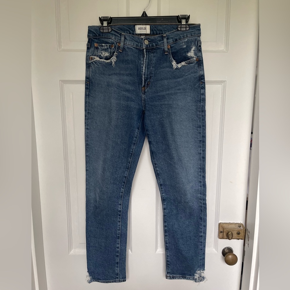 AGOLDE Toni Straight Ankle Jeans- like new condition! Size 28